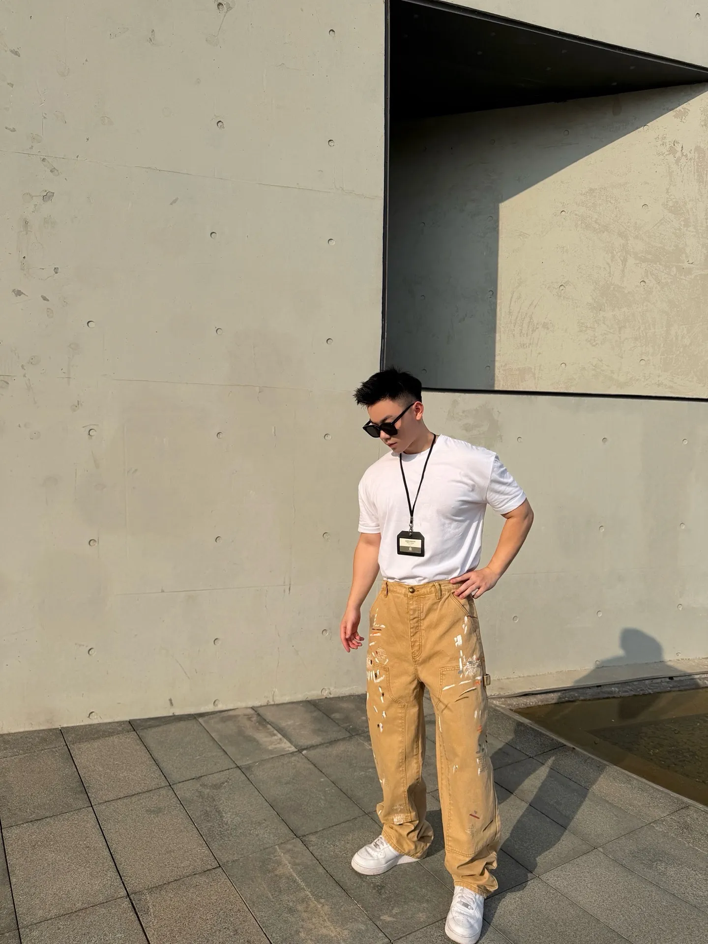 Louis Vuitton/Louis Vuitton graffiti splash suit jeans